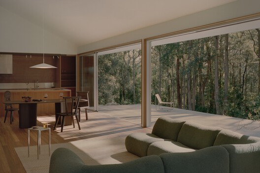 Casa Ironbark / Klaus Carson Studio - Fotografía interior, Sala de estar, Madera, Sillas