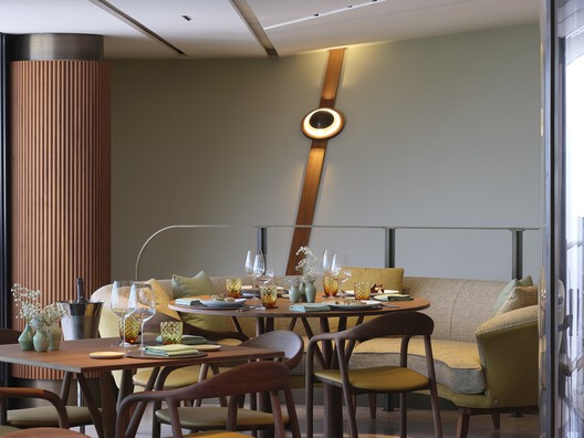 Tokaj Sauska Winery / BORD Architectural Studio - Interior Photography, Dining room, Table, Chair