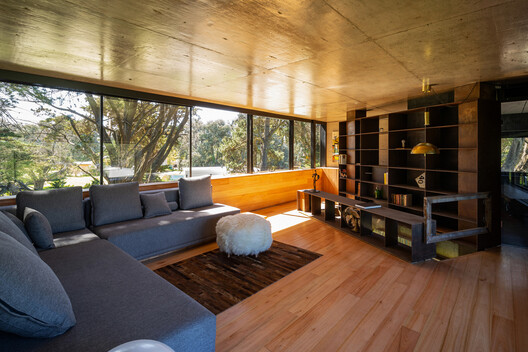 House Moro / TAM - Guillermo Elgart - Interior Photography, Living Room, Wood, Sofa, Lighting, Chair