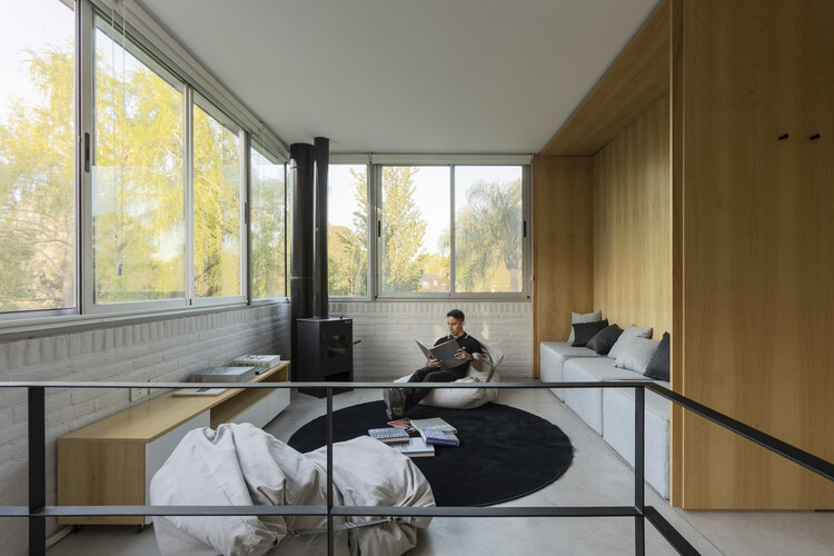 Cabin 192 / Daniel Canda, arquitecto - Fotografía interior, Madera, Vidrio, Sillas