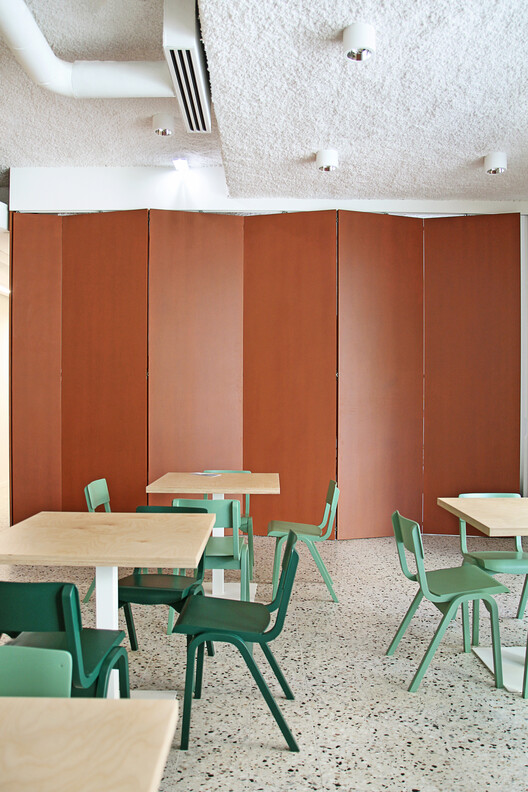 Widna Haven Community Center and Library / PB STUDIO + studiomania + IPA Ipreferanalog - Interior Photography, Dining room, Wood, Chair
