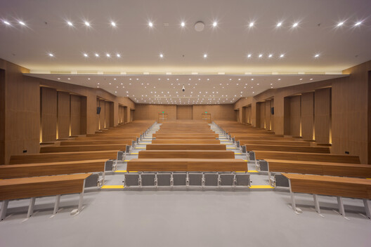 Ain Shams University Campus Main Theater / El-Maghraby Design House + Prof. Dr. Gamal El-Kholy - Interior Photography, Stairs, Chair