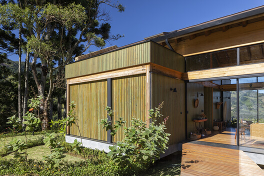 Sítio Vale Verde / Bruschini Arquitetura - Fotografía exterior, Madera, Fijación Vigas
