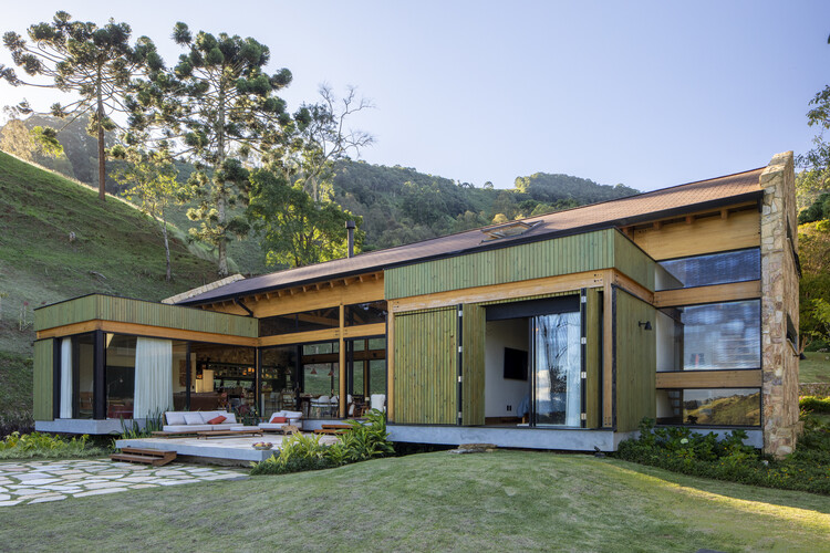 Sítio Vale Verde / Bruschini Arquitetura - Fotografía exterior, Madera, Jardín, Fijación Vigas