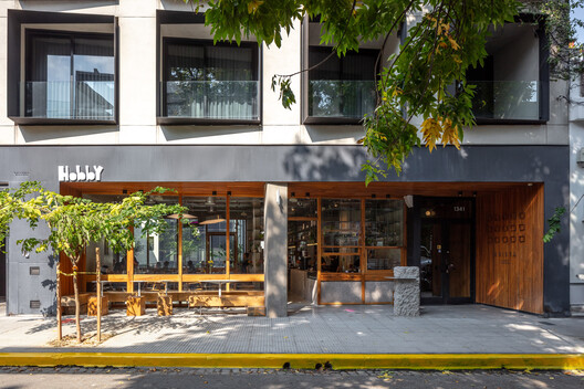 Hobby Malabia Café / Cupla Arquitectura - Lucia Vallve & Tomas Mielnikowicz - Fotografía exterior, Madera