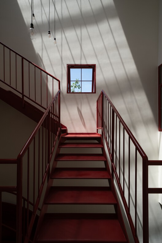 3Gang House / Space + Architecture - Interior Photography, Stairs, Wood, Handrail