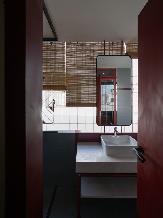 3Gang House / Space + Architecture - Interior Photography, Bathroom, Sink, Glass