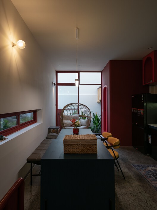 3Gang House / Space + Architecture - Interior Photography, Wood, Lighting, Chair