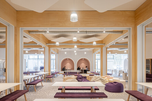 (S)pace Pariselle Educational Building / Architecture Patrick Mauger + D’HOUNDT+BAJART architectes&associés - Interior Photography, Living Room, Lighting, Chair