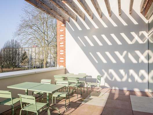 (S)pace Pariselle Educational Building / Architecture Patrick Mauger + D’HOUNDT+BAJART architectes&associés - Interior Photography, Brick