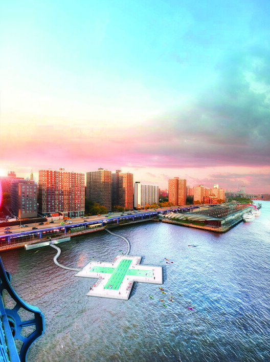 NYC’s First River-Based, Water-Filtering Pool Takes Shape at Pier 35 - Image 6 of 9
