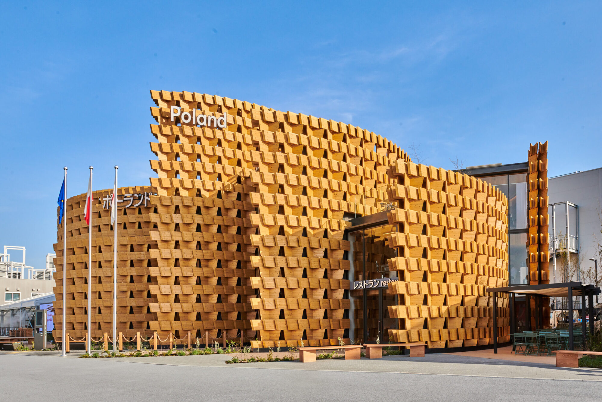 The Polish Pavilion at Expo Osaka 2025 Resembles Spreading Wave of