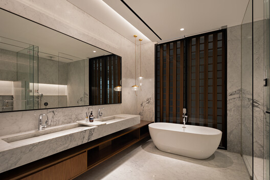 The Steric Spes House / Gets Architects - Interior Photography, Bathroom, Countertop, Lighting, Sink
