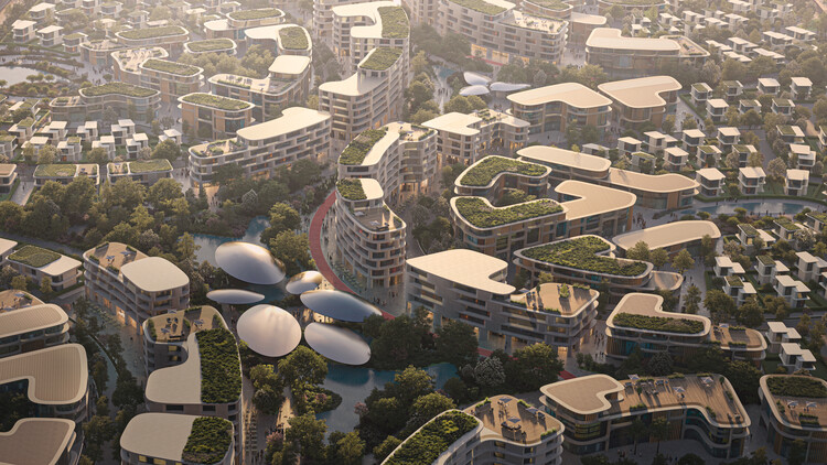 Zaha Hadid Architects Designs Master Plan for Sharjah Featuring Two-Kilometre Central Oasis - Image 2 of 6