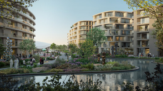 Zaha Hadid Architects Designs Master Plan for Sharjah Featuring Two-Kilometre Central Oasis - Image 3 of 6