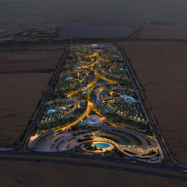 Zaha Hadid Architects Designs Master Plan for Sharjah Featuring Two-Kilometre Central Oasis - Image 1 of 6