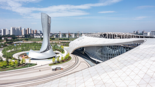 Dingzhou Cultural and Sports Center / THAD - Exterior Photography, Cityscape