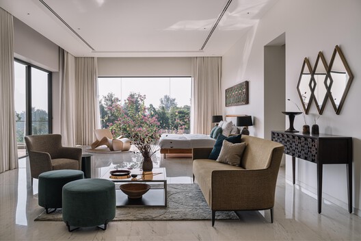 Anand Home / Hiren Patel Architect Design - Interior Photography, Living Room, Sofa, Chair, Table, Lighting