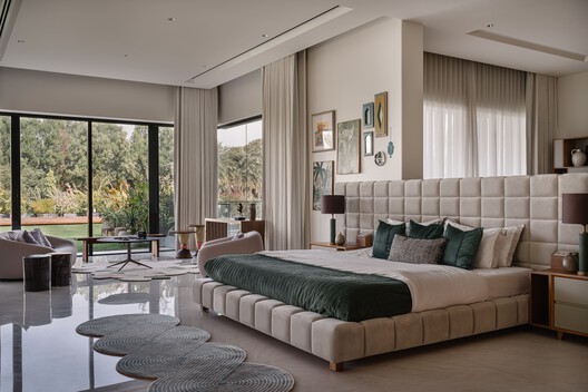Anand Home / Hiren Patel Architect Design - Interior Photography, Bed, Bedroom, Wood, Lighting, Table, Chair
