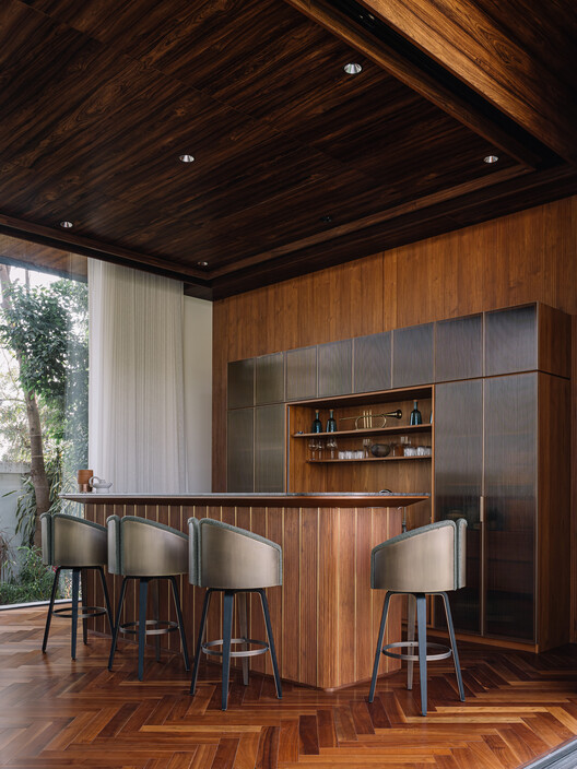 Anand Home / Hiren Patel Architect Design - Interior Photography, Dining room, Wood, Table, Chair