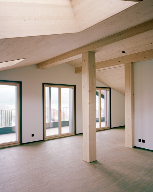 Spalihof Houses / Seilerlinhart - Interior Photography, Wood, Beam