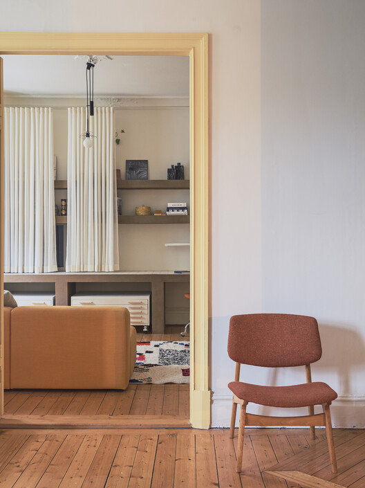 Plantagegatan Apartment Renovation / mnmt - Interior Photography, Wood, Lighting, Chair