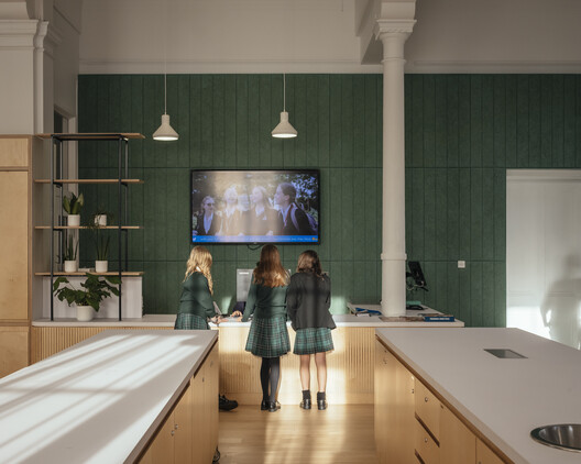 Temple Building Refurbishment Brighton Girls School / Walters & Cohen Architects - Interior Photography, Kitchen