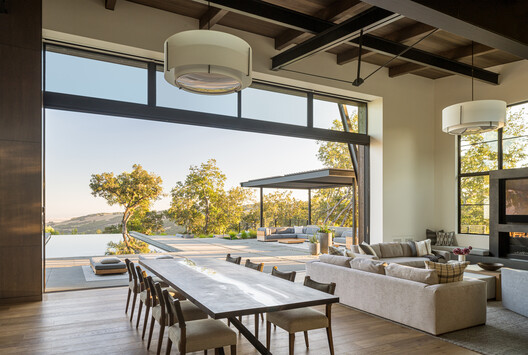Sonoma Ridge House / Holder Parlette - Interior Photography, Dining room, Wood, Table, Chair