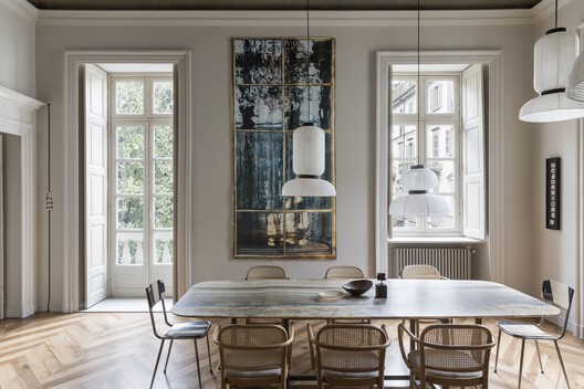Apartment SL / BRH+ - Interior Photography, Dining room, Wood, Chair, Table, Lighting