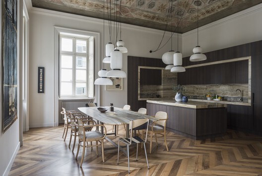 Apartment SL / BRH+ - Interior Photography, Wood, Chair, Lighting, Table, Kitchen, Countertop
