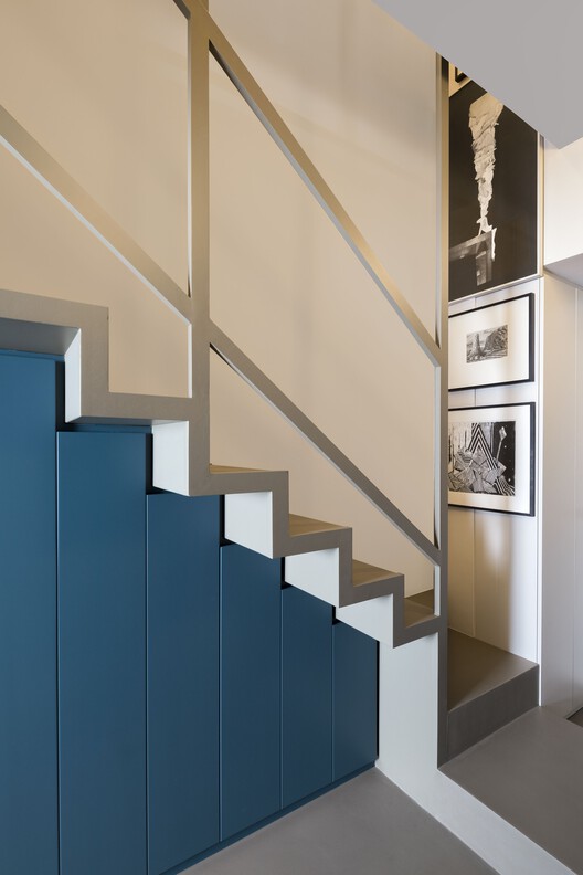Apartment SL / BRH+ - Interior Photography, Stairs, Wood, Handrail, Glass