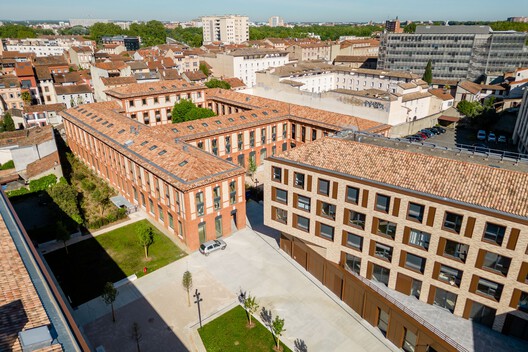 La Cité Internationale Université de Toulouse / Taillandier Architectes Associés - Exterior Photography, Facade, Courtyard