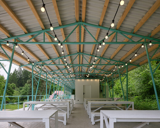 Piscina da Floresta / Mjölk architekti - Fotografia de Interiores, Viga, Aço