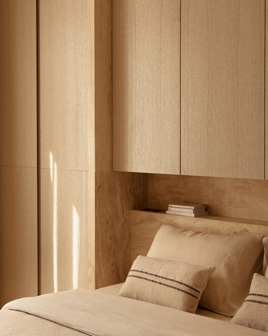 Place des États-Unis Residential Apartment / SELA.ARCH - Interior Photography, Bedroom, Wood, Bed, Closet