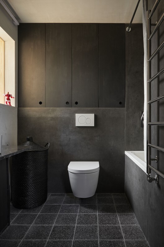 Apartment with a Mezzanine / Office Ten Architecture - Interior Photography, Bathroom, Toilet, Sink