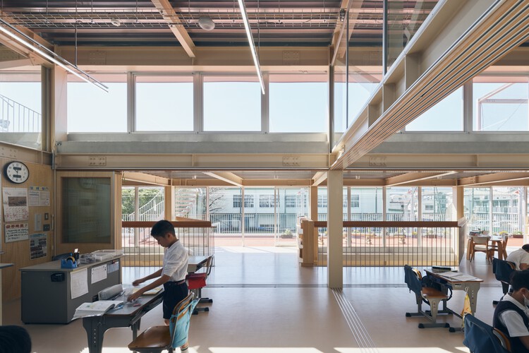 Escola Coreana Kawasaki / Taiga Kasai + Chong Aehyang Architecture / KACH - Fotografia de Interiores, Viga