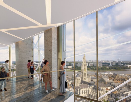 Studio Libeskind Unveils New Images of the Art Deco Tower Transformation in Antwerp, Belgium - Image 13 of 20
