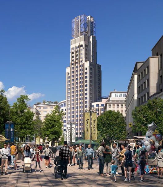 Studio Libeskind Unveils New Images of the Art Deco Tower Transformation in Antwerp, Belgium - Image 7 of 20