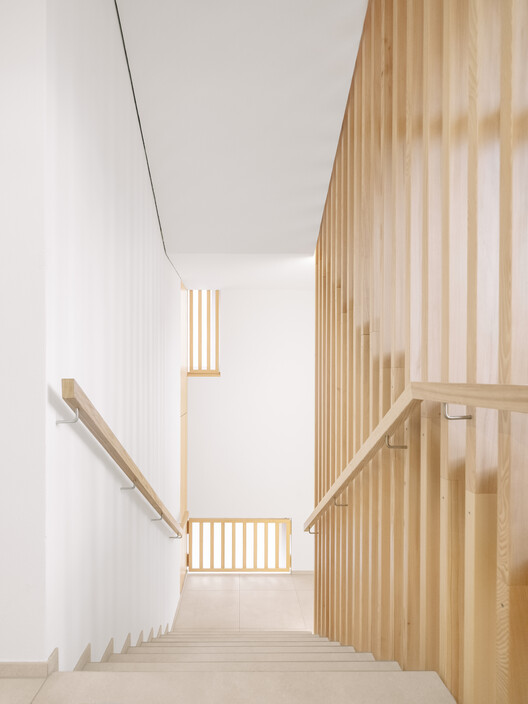 Community Center Langen bei Bregenz / MWArchitekten - Interior Photography, Wood, Handrail