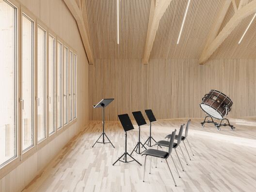 Community Center Langen bei Bregenz / MWArchitekten - Interior Photography, Wood, Chair