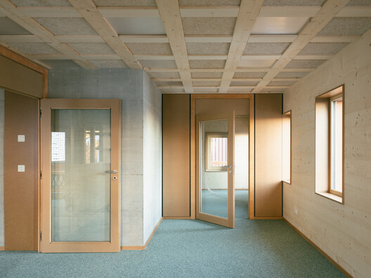  Residential Chalet Conversion into Administrative Building / Madeleine architectes - Interior Photography, Wood