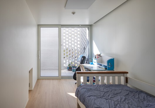 House of Boundary / PLAN Architects office - Interior Photography, Bedroom, Glass