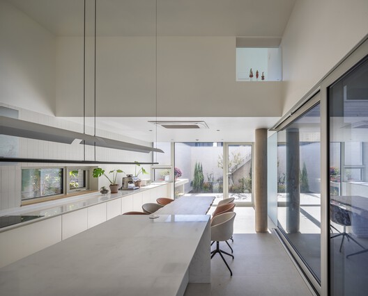 House of Boundary / PLAN Architects office - Interior Photography, Kitchen, Wood, Countertop, Glass
