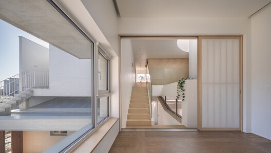 House of Boundary / PLAN Architects office - Interior Photography, Wood, Stairs, Handrail