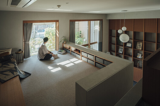 Sakuragawa Apartment Renovation / Osaka Design Department - Interior Photography, Shelving, Wood, Lighting