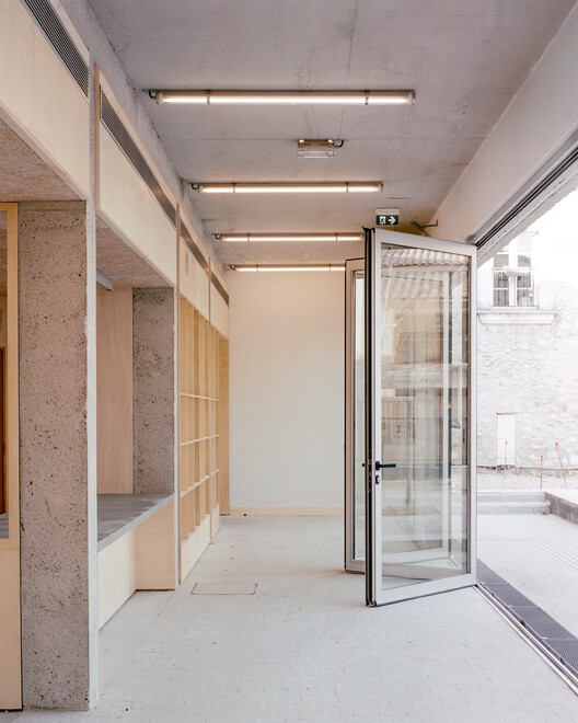 Biblioteca Tercer Lugar “La Source” / NAS architecture - Fotografía interior, Madera, Concreto