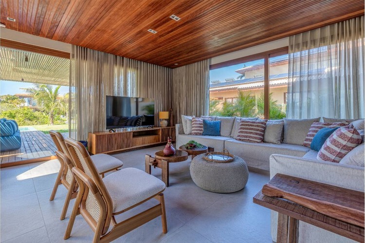 Casa IA / FRS Arquitetura - Fotografia de Interiores, Sala de Estar, Madeira, Cadeira