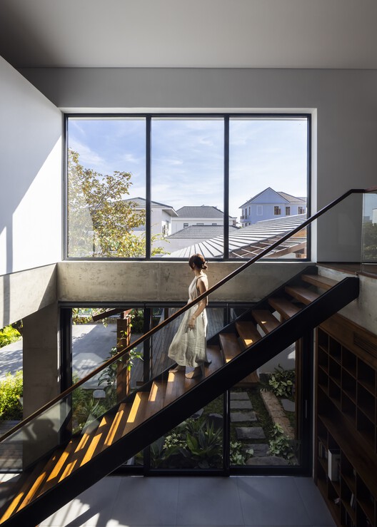 OM House / AN NAM Architecture - Interior Photography, Stairs, Wood