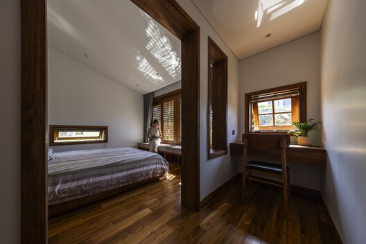 OM House / AN NAM Architecture - Interior Photography, Bedroom, Wood, Lighting, Glass