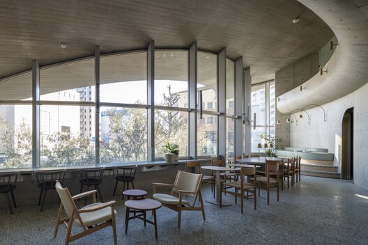 AOI CELESTIE Coffee Roastery / Yuko Nagayama & Associates - Interior Photography, Dining room, Wood, Chair